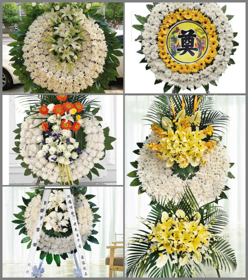 福建福州福清市龙田镇三村村花圈速递